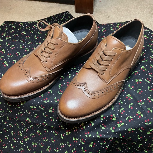Coach bleaker wing derby shoes 8 - Picture 1 of 6